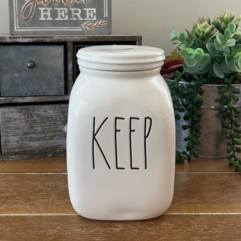 New Rae Dunn Ceramic KEEP Canister